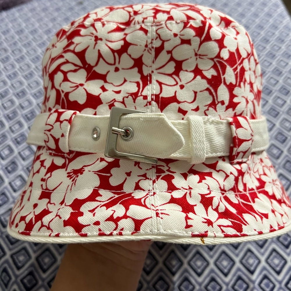 BURBERRY FLORAL BUCKET HAT SIZE M